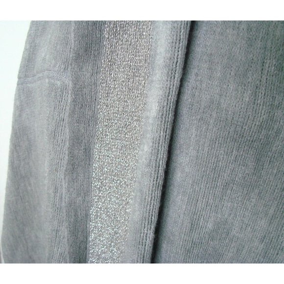 Calvin Klein Gray Acrylic Glitter Knit Infinity Scarf Warm Soft Stretch 33x12" - Picture 5 of 16